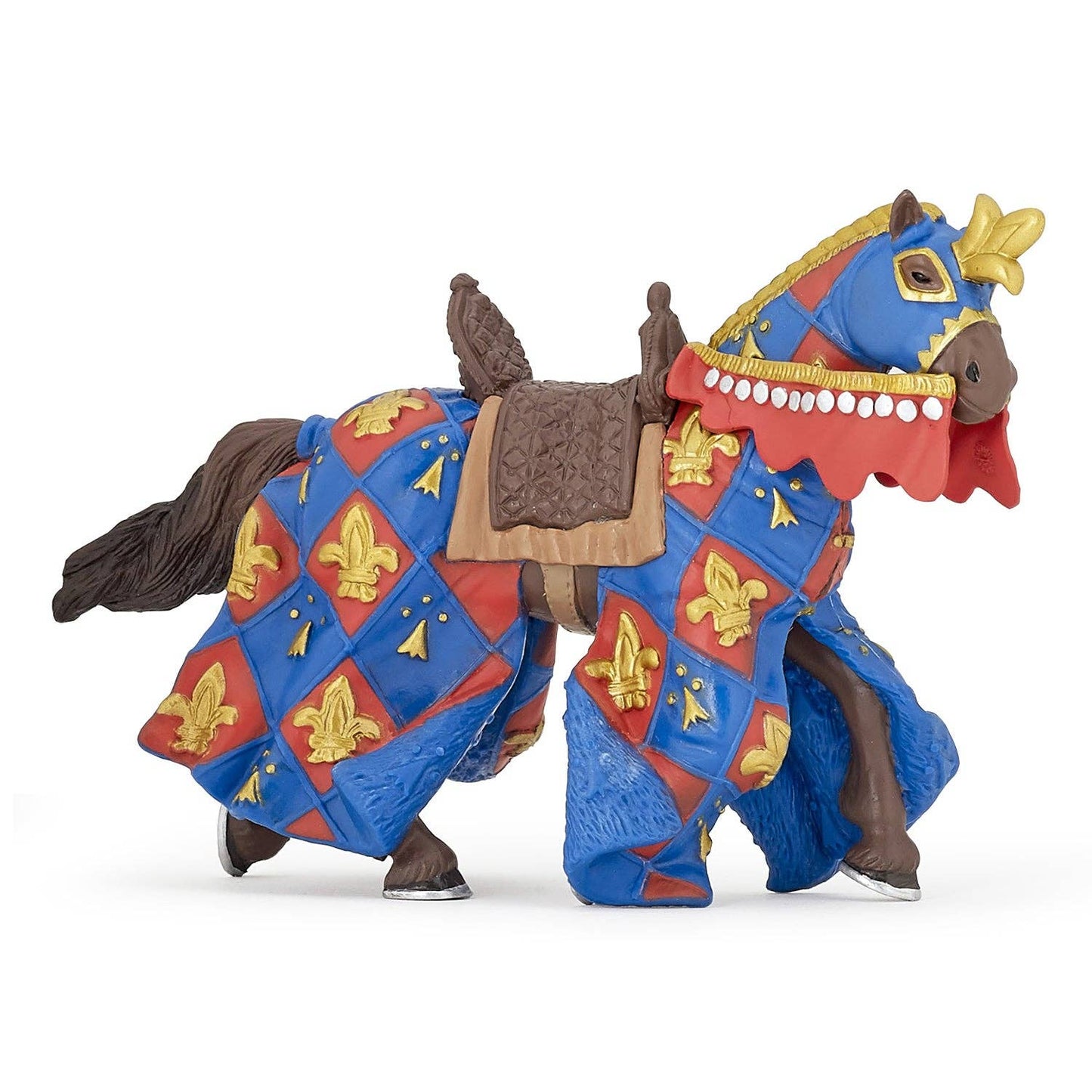 Figurina Cavallo Blu con giglio