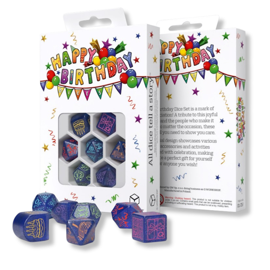 Set di Dadi di Buon Compleanno: Festoni Q-WORKSHOP