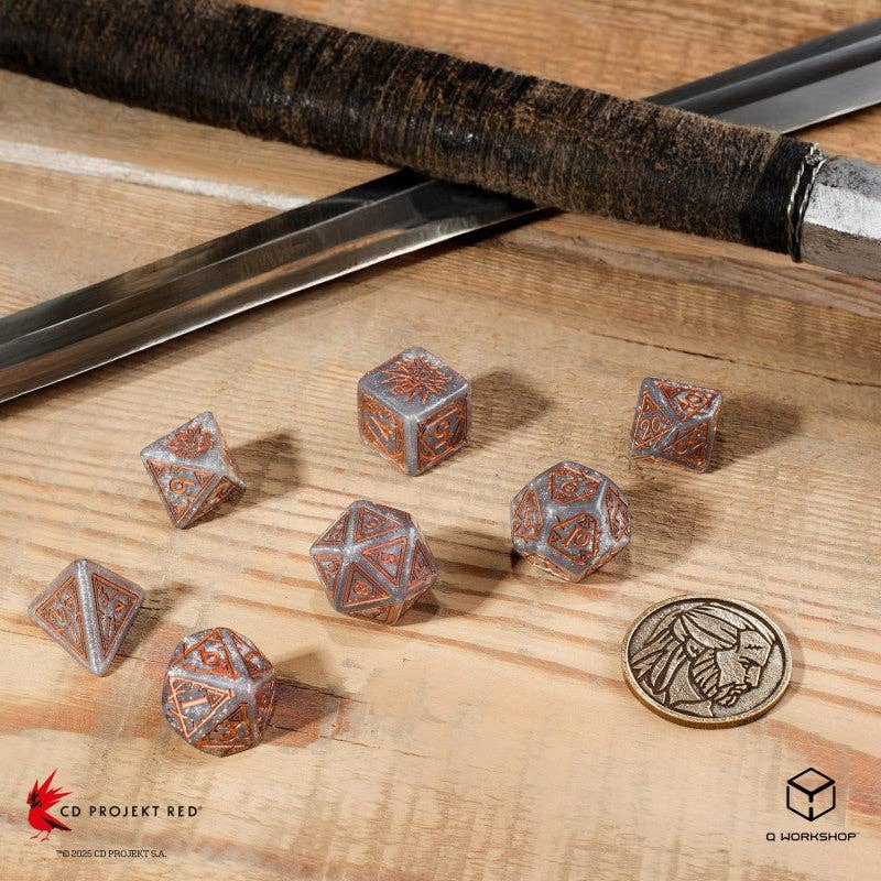 Set di Dadi The Witcher. Geralt Q-WORKSHOP