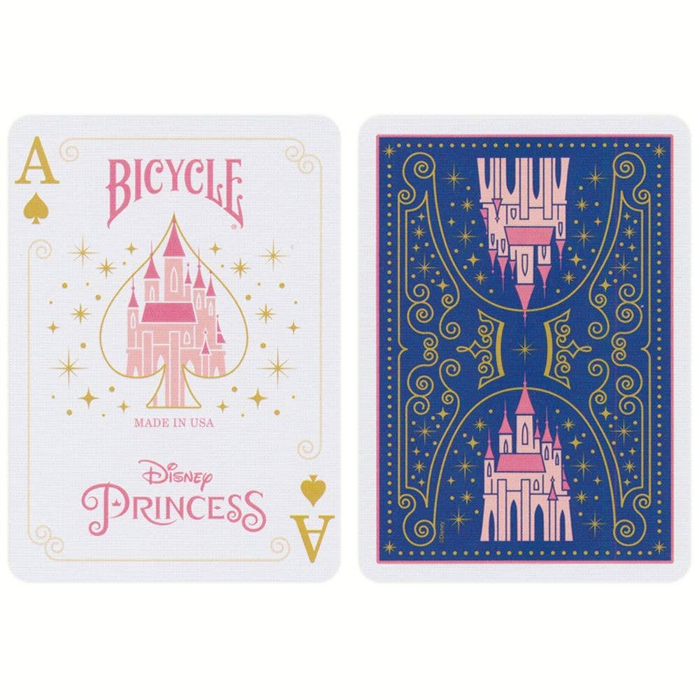 Carte da gioco Bicycle Disney Princess blu navy