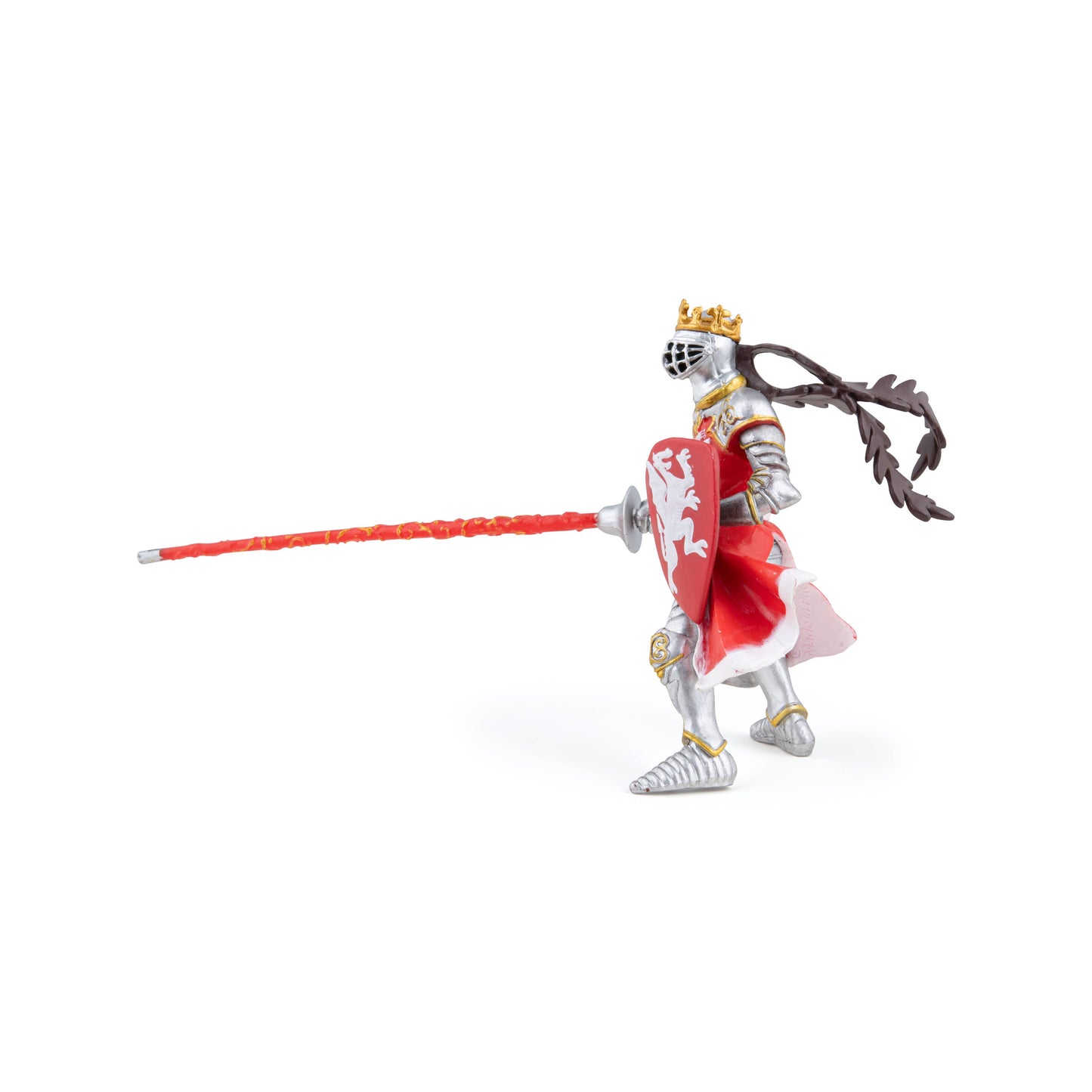 Statuetta del re con il drago rosso