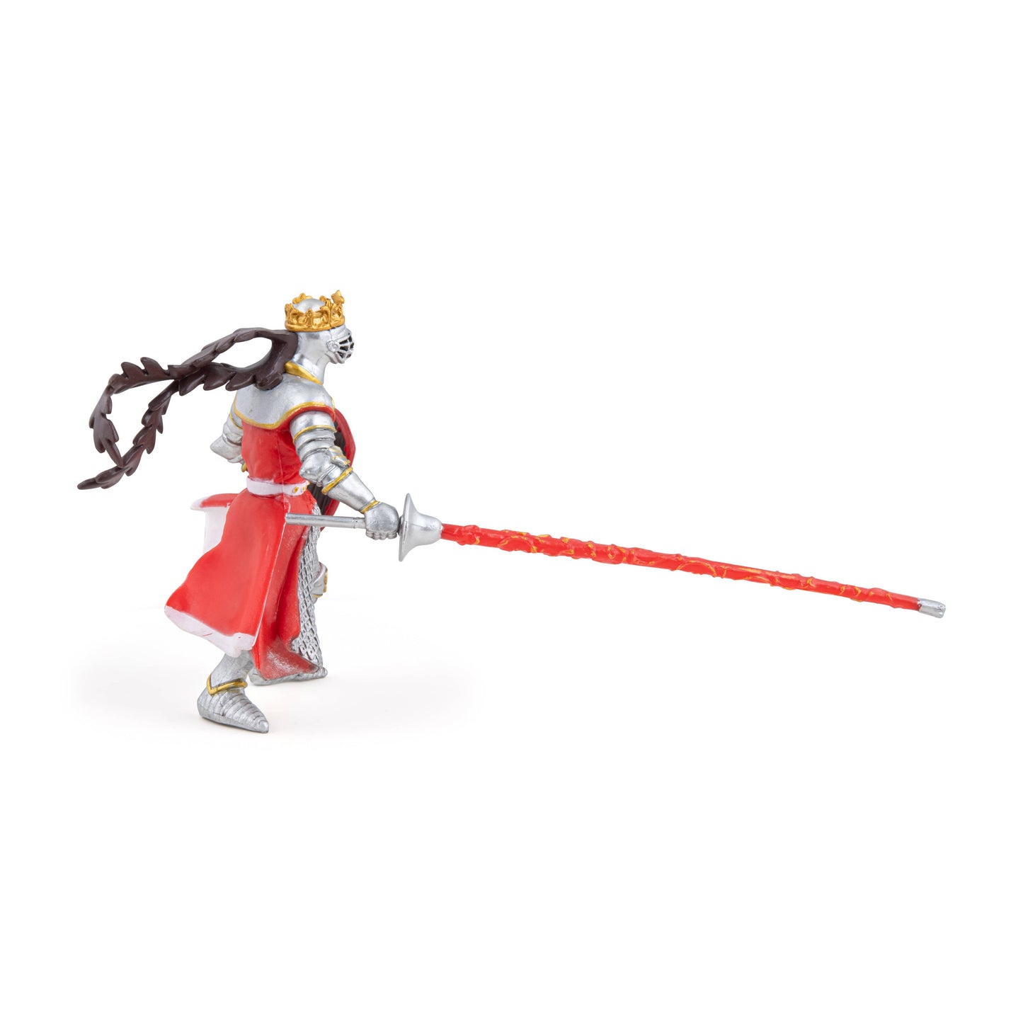 Statuetta del re con il drago rosso