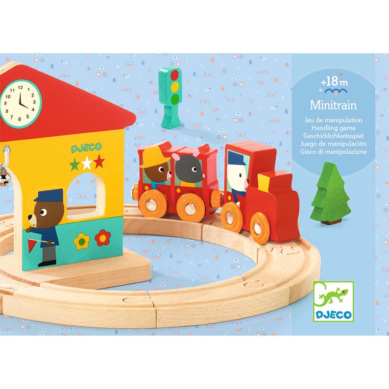 MINITRAIN – Primo TRENINO 18M+ in legno – Djeco